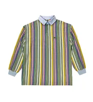 Cross Colours Mens Retro Stripe Rugby Shirt