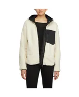 Pajar Women's Blakely Boyfriend Fit Sherpa Jacket with Fixed Hood