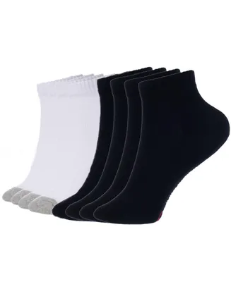 Alpine Swiss Men's Ankle Socks 8 Pack Cotton Athletic Performance Socks for Men Moisture-Wicking Cushioned Quarter Length Socks Reinforced Heel & Toe