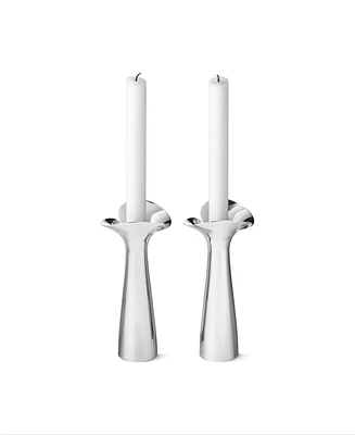 Georg Jensen Bloom Botanica Candleholder, 2 Piece