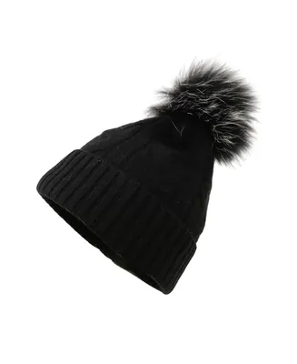 Bellemere Women's Soft Cable-Knit Cashmere Hat