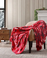 Eddie Bauer Ultra Soft Plush Sherpa Reversible Throw , 60" X 50"