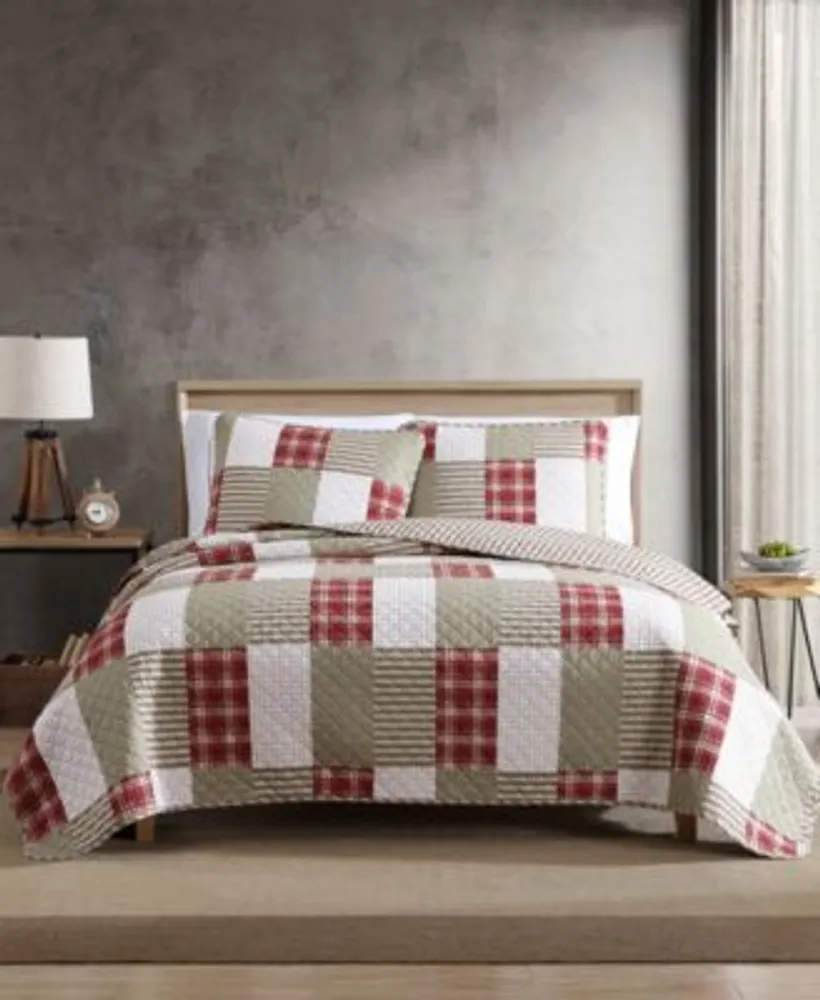 Closeout Eddie Bauer Camano Island Red Quilt Sets