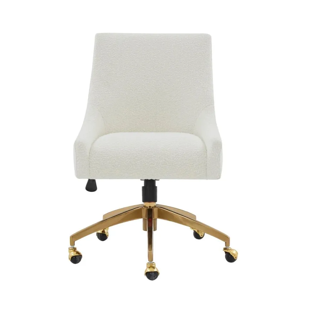 Jakob Boucle Adjustable Swivel Desk Chair