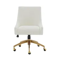 Jakob Boucle Adjustable Swivel Desk Chair