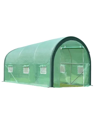 Aoodor Walk-in Tunnel Greenhouse, Large Heavy Duty Gardening Plant House