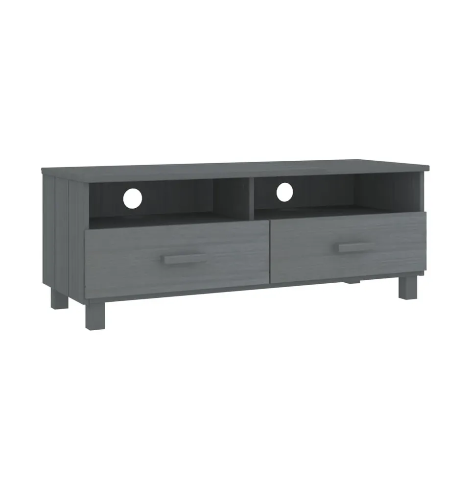 Tv Stand Hamar Dark Gray 41.7"x15.7"x15.7" Solid Wood Pine