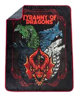 Dungeons & Dragons Plush Tyranny of Dragons Throw, 46"x 60"