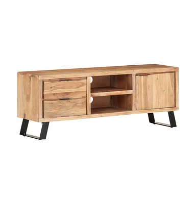 Tv Stand 47.2"x11.8"x16.5" Solid Wood Acacia with Live Edges