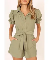 Petal and Pup Women's Riley Waist Tie Romper