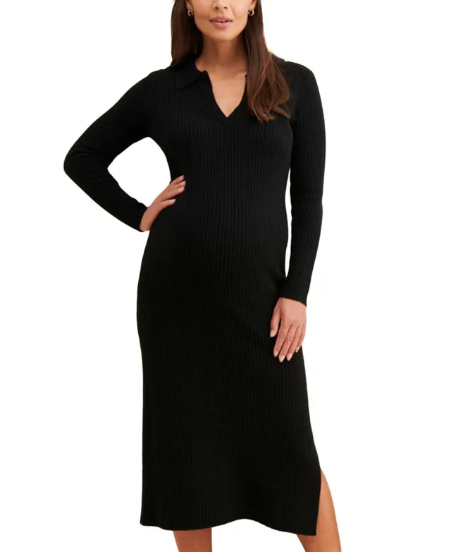 Emilia George Maternity Lauren Off Shoulder Dress