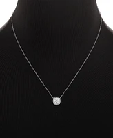 Giani Bernini 2-Pc. Set Cubic Zirconia Halo Pendant Necklace & Solitaire Stud Earrings in Sterling Silver, Created for Macy's