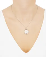 Compass Locket 18" Necklace in Sterling Silver