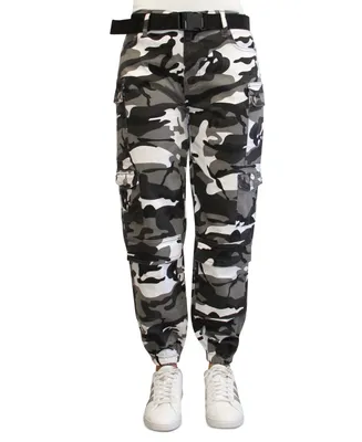 Almost Famous Juniors' Baggy Belted Cargo Pants