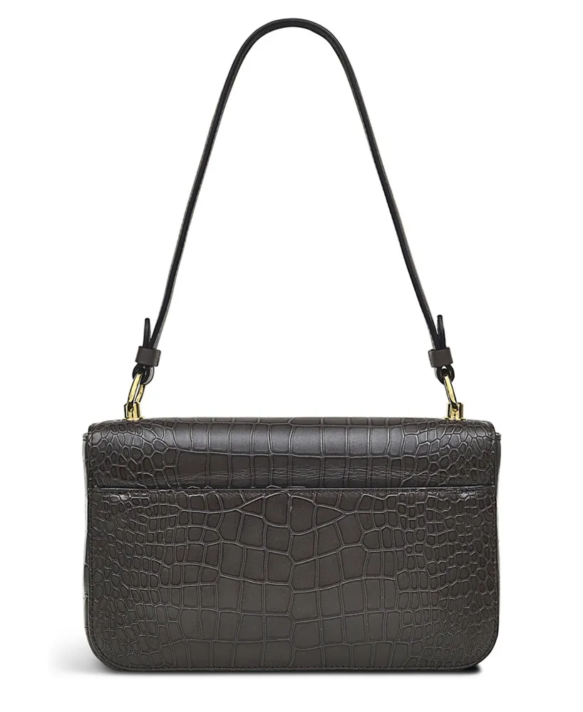 Radley London Hanley Close Faux Croc Leather Small Flapover Shoulder Bag