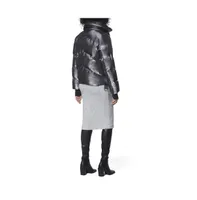 Andrew Marc Black Label Women's Francium Metallic 's Short Puffer Coat