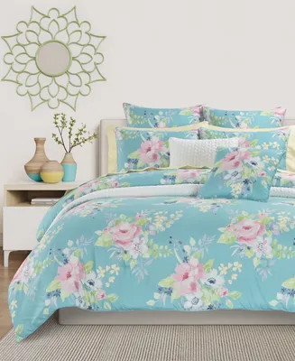 J by J Queen Esme Floral -Pc Comforter Set