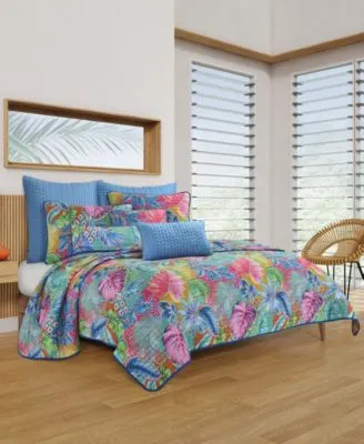 J By J Queen Hanalei Tropical Quilt Sets
