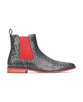 Carlos by Santana Men's Mantra Snake Print Chelsea Boots