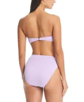 Bar Iii Pucker Up Ring Bandeau Top Bikini Bottom Created For Macys