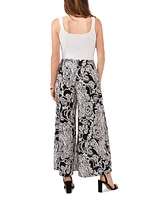 Sam & Jess Women's Relaxed Wide-Leg Pull-On Pants