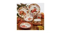 Certified International Harvest Splash Dinner Plate, Set of 4