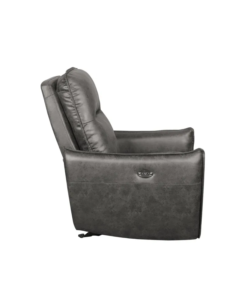 Relax A Lounger Tyr 32" Faux Leather Power Recliner with Usb Port