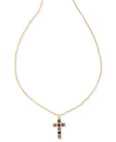 Kendra Scott Gracie Crystal Cross Pendant Necklace, 19"