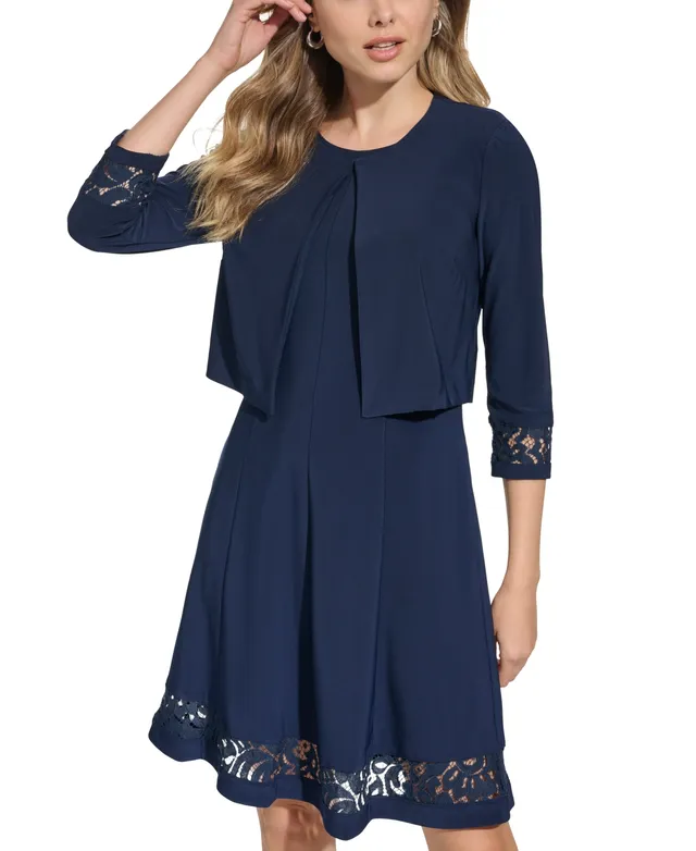 Jessica Howard Jacket Dress, Color: Navy Blush - JCPenney