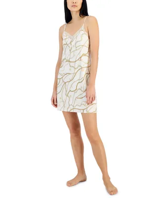 I.n.c. International Concepts Women's Stretch Satin Chemise, Created for Macy's