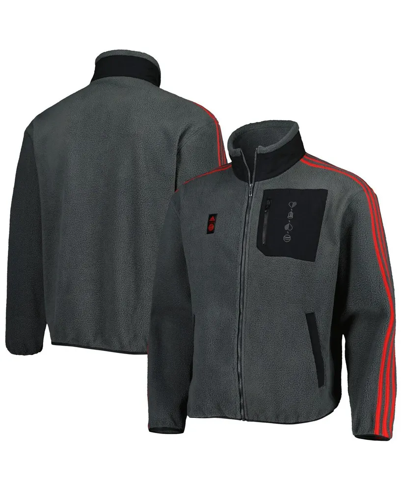 Men's adidas Gray Bayern Munich Lifestyler Fleece Full-Zip Jacket