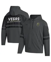 Men's adidas Gray Vegas Golden Knights Full-Zip Hoodie