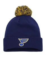 Men's adidas Blue St. Louis Blues Cold.rdy Cuffed Knit Hat with Pom
