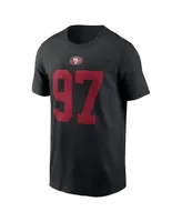 Men's Nike Nick Bosa Black San Francisco 49ers Player Name and Number T-shirt