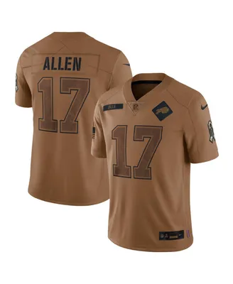 Men's Nike Josh Allen Brown Distressed Buffalo Bills 2023 Salute To Service Limited Jersey