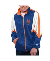 Men's Starter Royal New York Mets Lead Runner Full-Zip Jacket