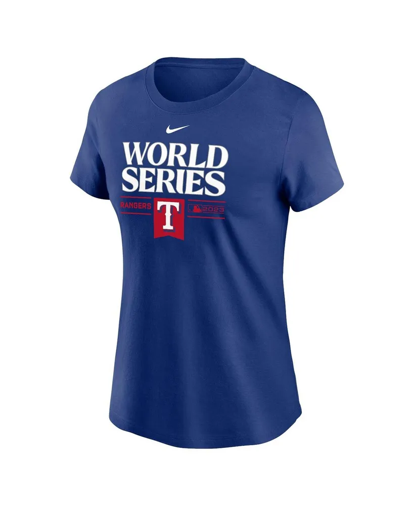 Women's Nike Royal Texas Rangers 2023 World Series Authentic Collection T-shirt