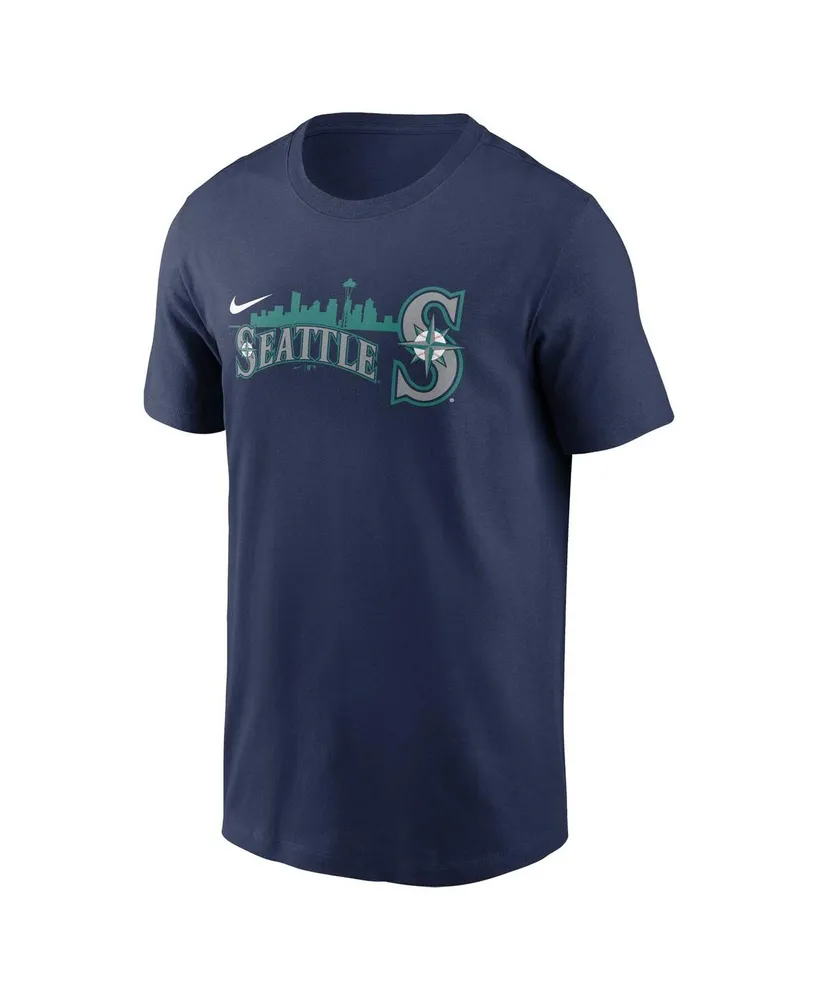 Men's Nike Navy Seattle Mariners Local Team Skyline T-shirt