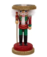 Kurt Adler 10" Hollywood Soldier Nutcracker Candle holder