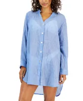 J Valdi Women's Big Shirt Cover-Up Top