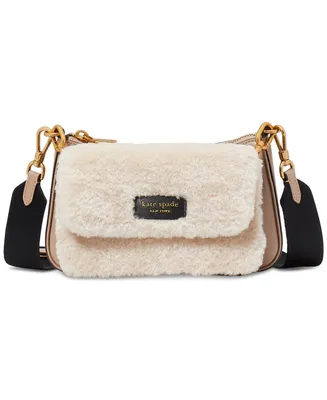 kate spade new york Double Up Faux Shearling Crossbody