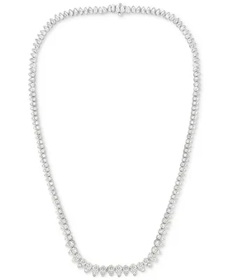 Diamond 17" Collar Necklace (5 ct. t.w.) in 14k White Gold