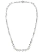Diamond 17" Collar Necklace (5 ct. t.w.) in 14k White Gold