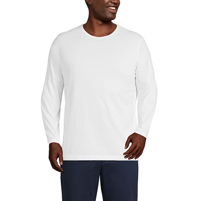 Lands' End Big & Tall Long Sleeve Cotton Supima Tee