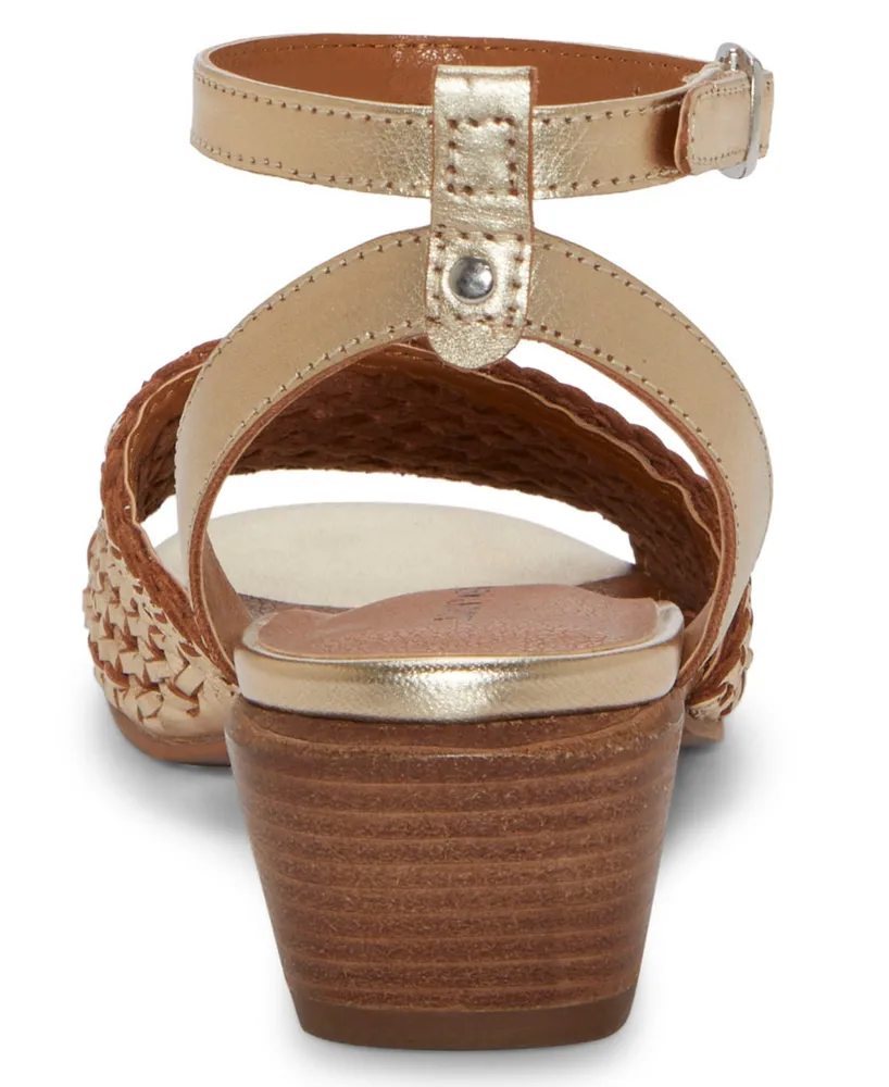 Lucky Brand Women's Modessa Woven Ankle-Strap Dress Sandals