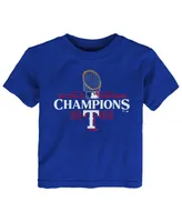 Toddler Boys and Girls Fanatics Royal Texas Rangers 2023 World Series Champions Logo T-shirt