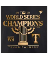 Men's Fanatics Black Texas Rangers 2023 World Series Champions Parade T-shirt