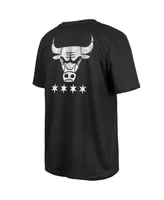 Men's New Era Black Chicago Bulls 2023/24 City Edition Elite Pack T-shirt