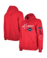 Men's New Era Red Philadelphia 76ers 2023/24 City Edition Big and Tall Pullover Hoodie