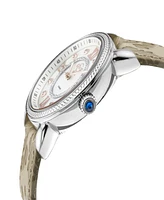 GV2 by Gevril Women's Marsala Cream Leather Watch 37mm